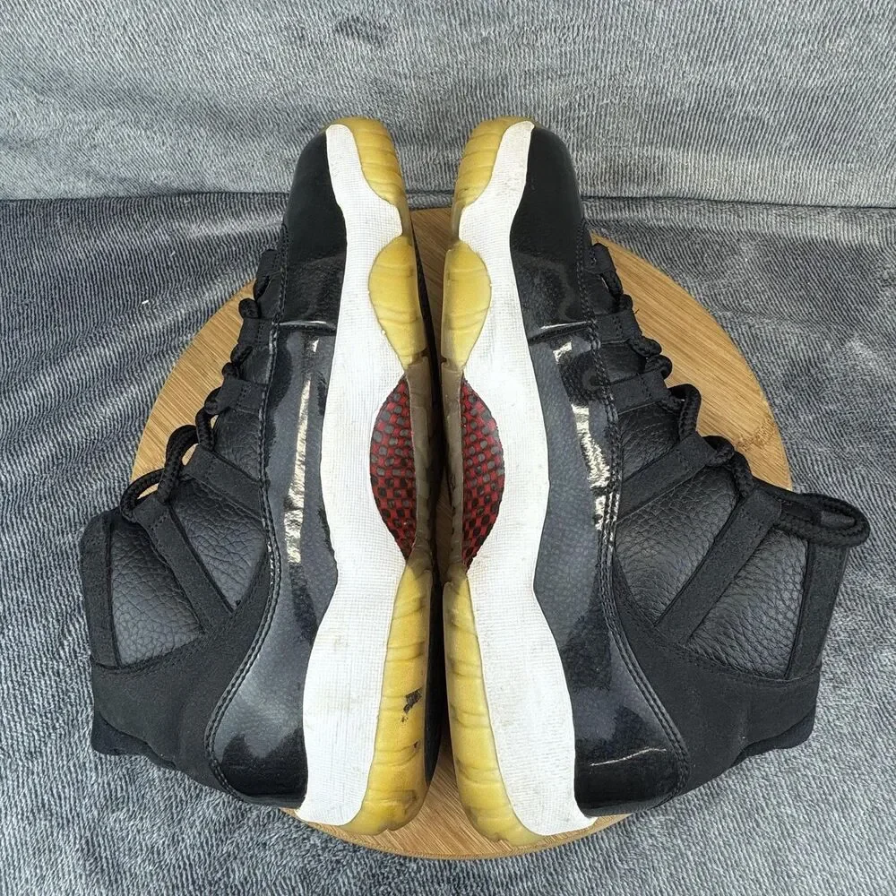 Nike Air Jordan 11 Retro Shoes Mens Size 10.5 Black 72-10 Patent 378037-002 - Picture 6 of 9